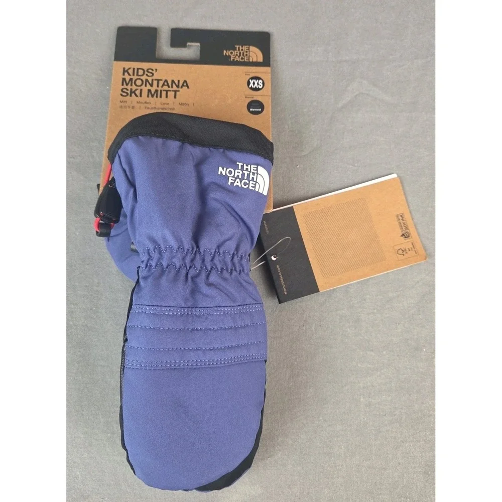 The North Face Kids Montana Ski Mitt Snow Mittens Cave Blue Size XXS MSRP $50